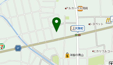 楽座や高崎店の地図画像