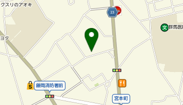 藤岡市役所健やか未来部健康づくり課健康増進係の地図画像