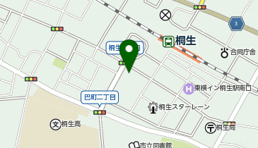 おいけ美容整体院桐生院の地図画像
