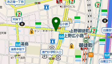 パセラリゾーツ 上野御徒町店の地図画像