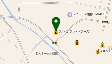 魁力屋イオンモール羽生店の地図画像