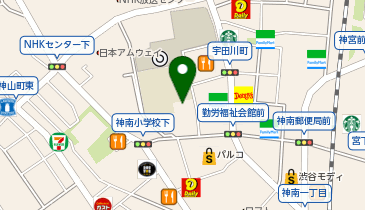 渋谷区神南ネウボラ子育て支援センターcoしぶやの地図画像