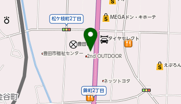 パルモ葬祭かぞくホール豊田錦の地図画像