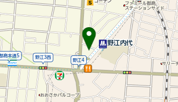 かめきち薬局内代店の地図画像