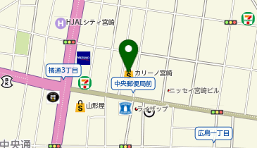 メンズカーブスカリーノ宮崎の地図画像