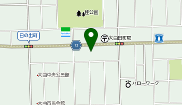 シューピアザ大曲店の地図画像