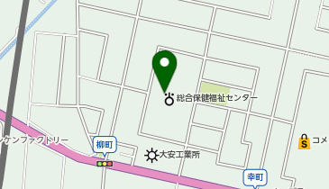 角田市役所 障害者就労支援施設のぎくの地図画像