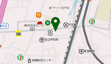 住友生命保険相互会社 千住支社 千住支部の地図画像