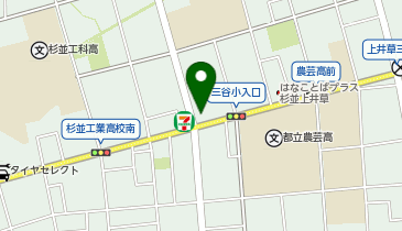 果実屋珈琲杉並上井草店の地図画像