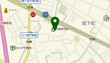 川口市役所 鳩ケ谷庁舎 歴史自然公園・火葬施設設備室の地図画像