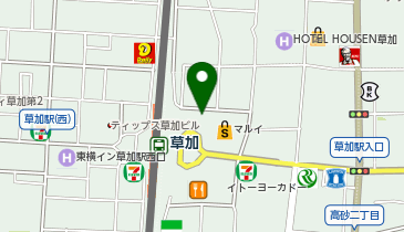 シヴァのカレー草加店の地図画像