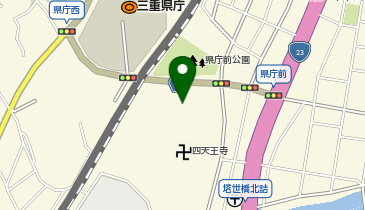 三重県庁その他三重県公立学校職員互助会の地図画像