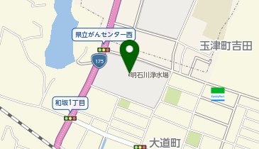 明石市役所上下水道局明石川浄水場の地図画像