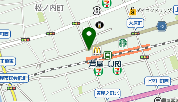 洋麺屋五右衛門モンテメール芦屋店の地図画像