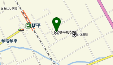 琴平町役場 琴平町出先機関 文化会館の地図画像