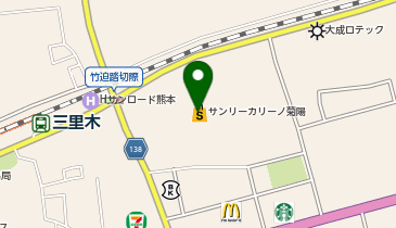 きくちメガネカリーノ菊陽店の地図画像