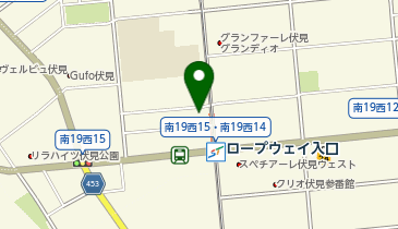 なまら屋伏見店の地図画像