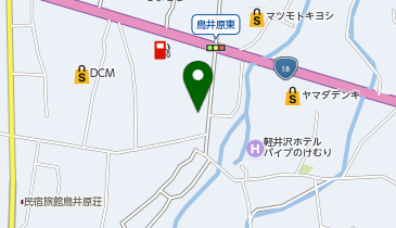 別荘保険の地図画像