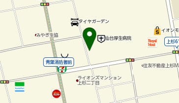 ドコモイオンモール仙台上杉の地図画像