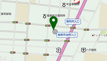 福島市役所こども未来部こども政策課の地図画像