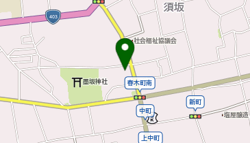 須坂市 市役所 文化スポーツ課 旧越家住宅の地図画像