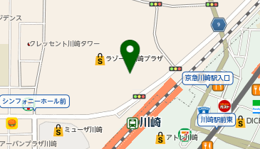 よくわかるほけん案内ラゾーナ川崎店の地図画像