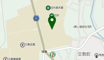 北中学校共同事務室の地図画像