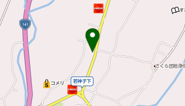 すずやクリーニング若神子店の地図画像
