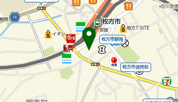 日建学院 枚方校の地図画像