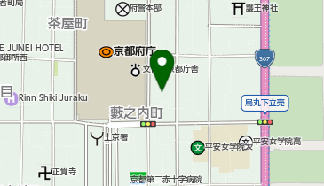 京都府警察本部 京都ストーカー相談支援センターの地図画像