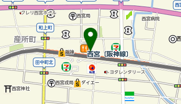 靴のヒラキエビスタ西宮店の地図画像
