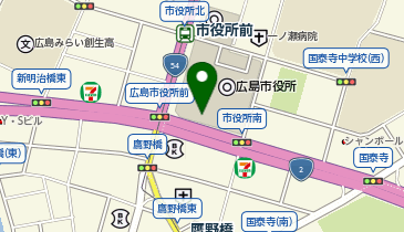 広島市役所 教育委員会 学校教育部 中央地区学校事務センター 管理係の地図画像