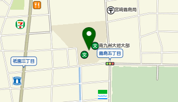 南九州大学生協事務室の地図画像