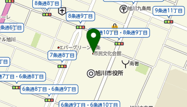 旭川市消防本部 南消防署 庶務・指揮担当の地図画像