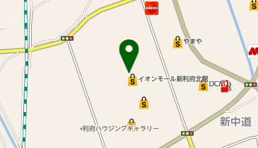 nishikawaイオンモール新利府店の地図画像