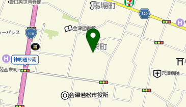 会津若松市役所 市民部 環境生活課の地図画像