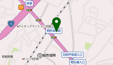 京葉ガスお客さまサービスセンター柏の地図画像