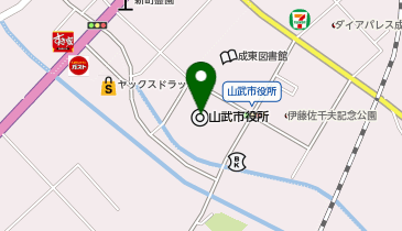 千葉県山武市教育委員会生涯学習課文化財係の地図画像