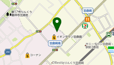 ラポールヘアイオンタウン羽倉崎店の地図画像