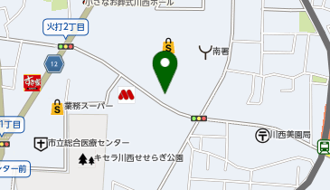 メガネ本舗キセラ川西店の地図画像