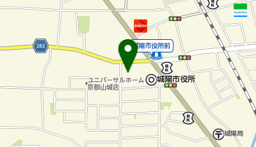 城陽市役所こども家庭センター母子保健係の地図画像