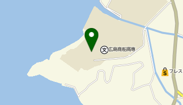 広島商船高等専門学校学生課の地図画像
