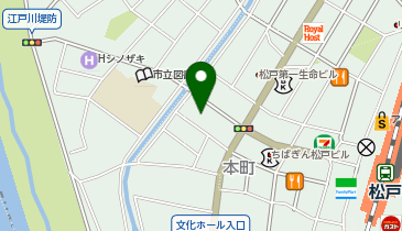 松戸バッテリー上がり緊急隊の地図画像
