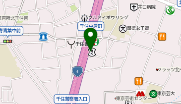 京都さがの館北千住の地図画像