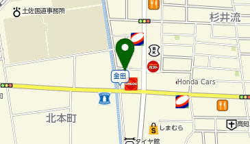 高知トヨタ株式会社金田店の地図画像