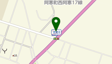 阿寒北町 / 北日本エネルギー(株)の地図画像