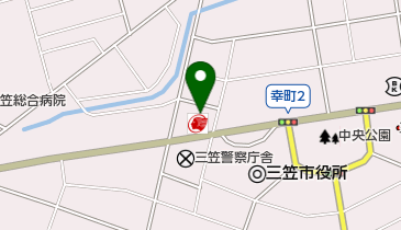 三笠中央SS / 出光リテール販売(株)の地図画像