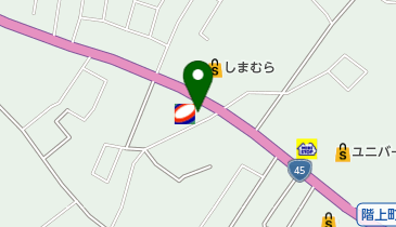 R45階上SS / (有)井河石油の地図画像