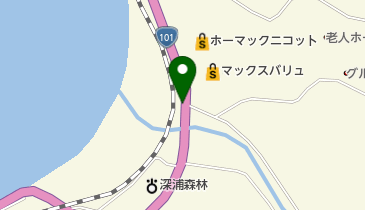 深浦SS / 藤沢石油店の地図画像