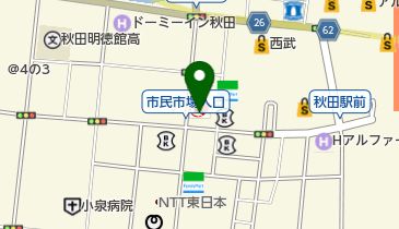 秋田駅前SS / (株)山二の地図画像